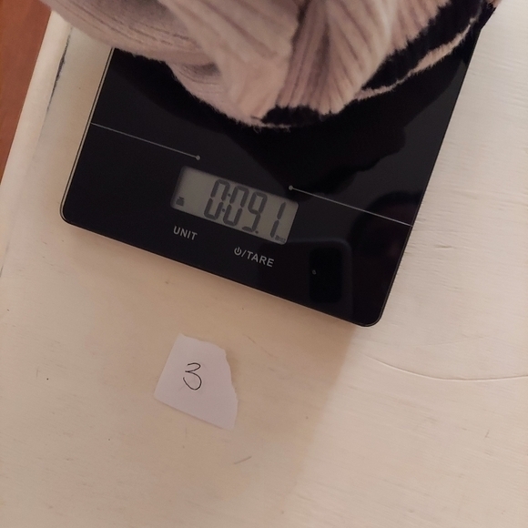 ONLY Julie 3/4 Stripe Pullover Knit Sweater Beige Stripe Bell Sleeve Small - Picture 10 of 10